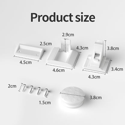 Ulelotas Magnetic Cabinet Locks for Baby Proofing, 32-Pack Child Safety Cabinet Locks with Magnetic Key, 3M Adhesive & Screws Optional, Stay-Open Mode, for Cabinets & Drawers