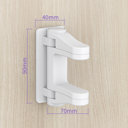 Yunkey Child Proof Door Lever Lock (4 Pack) - Baby Proofing Door Handle Lock, Keeps Babies & Cats from Opening Doors, 3M Adhesive, No Drilling Needed